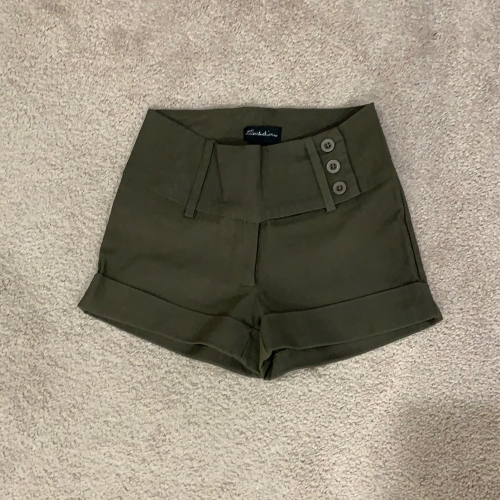 Olive green shorts
